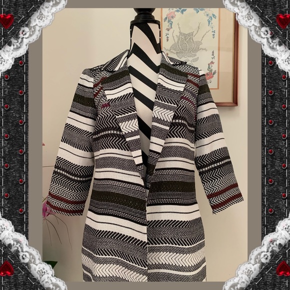 Bar III Metric Stripe Light Weight Jacket - Picture 4 of 7